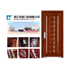 Steel Wooden Armored Main Door Design with Rob Handle